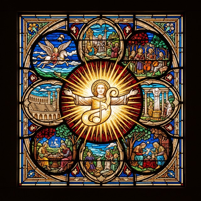 Going Gamma — stained glass