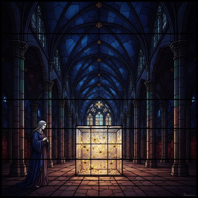 Thoughts in the Box — stained glass